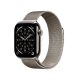 Apple Watch Series 11 (2025) Cell 42mm Titanium Natural Case with Natural Milanese Strap