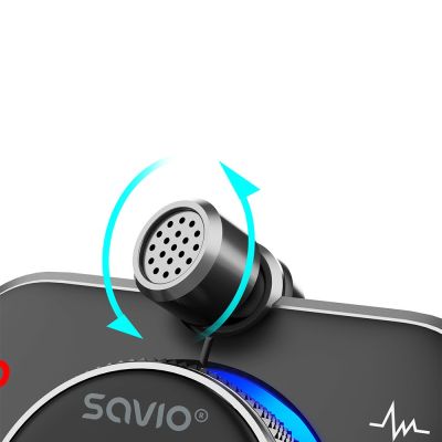 9. SAVIO TR-14 CAR FM TRANSMITTER WITH BLUETOOTH AND CHARGER, QUICK CHARGE 3.0 AND POWER DELIVERY, NOISE REDUCER