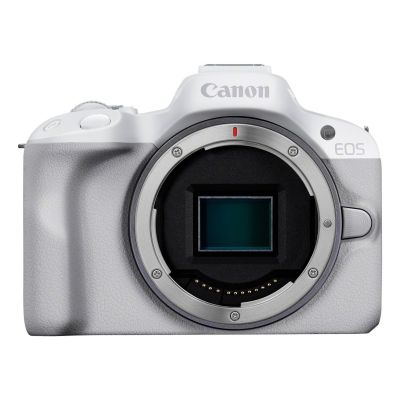 12. Canon EOS R50, White + RF-S 18-45mm F4.5-6.3 IS STM Kit Mirrorless camera 24.2 MP CMOS 6000 x 4000 px White