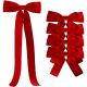 6. DECORATIVE RED BOWS 2x19x48CM 4 PCS MICA