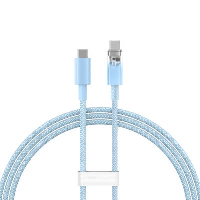 2. Baseus Explorer 100W USB-C - USB-C Cable with Intelligent Temperature Sensor 1m - Blue