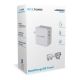 3. RealPower DeskCharge-65 Travel Universal Gray AC Internal