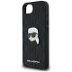 6. Karl Lagerfeld Monogram Karl Head Pin iPhone 16e Case - Black
