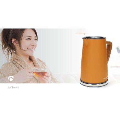 11. Nedis KAWK510EYW 1.7 L Electric Kettle, Orange