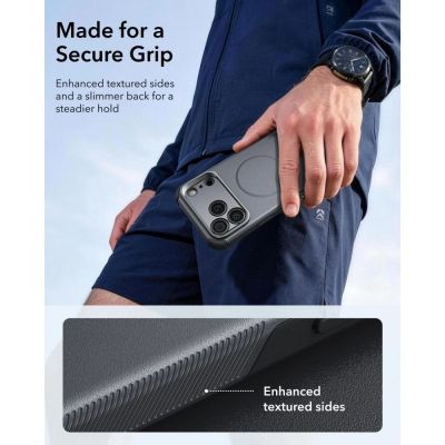 6. ESR Cyber ​​Tough Kickstand MagSafe Case for iPhone 18 Pro Max / 17 Pro Max - Gray