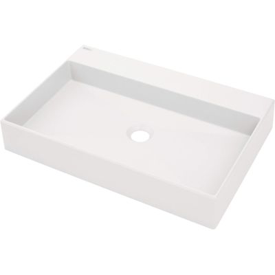 Granite countertop washbasin with tap space - 60x40 cm