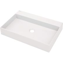 Granite countertop washbasin with tap space - 60x40 cm