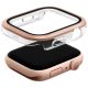 2. Uniq Voute Tempered Glass Case for Apple Watch 10 46mm - Rose Gold