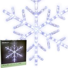 SNOWFLAKE DECORATIVE HANGING 40LED WHITE
