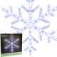 SNOWFLAKE DECORATIVE HANGING 40LED WHITE