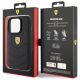 8. Ferrari Quilted Metal Logo case for iPhone 15 Pro - black