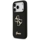 2. Guess Silicone Big 4G Script Case for iPhone 17 Pro - Black