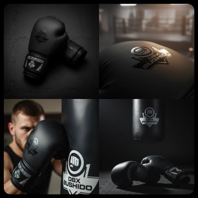 5. 10oz Boxing Gloves - Black Master - Valor Series