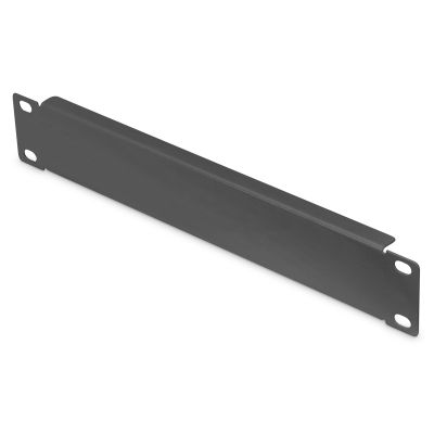 18. 10" network kit: 12U wall-mounted cabinet, shelf, power strip, 8-port switch, Cat.6 panel, black