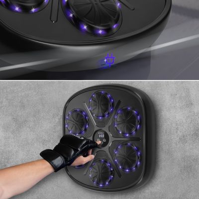 6. TB03 Bluetooth Electronic Boxing Target with Music and HMS Gloves