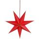 2. DECORATIVE HANGING PAPER STAR FSC 18x60CM RED 7 ARMS MICA