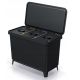 KEDEN SYSTEMA WASTE BIN 3x10L - BLACK RECYCLING
