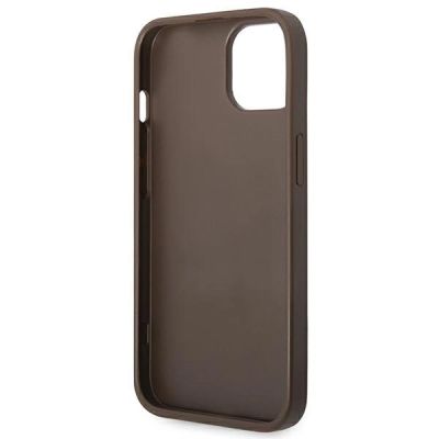 7. Guess 4G Stripe Collection Case for iPhone 14 Plus / 15 Plus 6.7" - Brown
