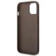 7. Guess 4G Stripe Collection Case for iPhone 14 Plus / 15 Plus 6.7" - Brown