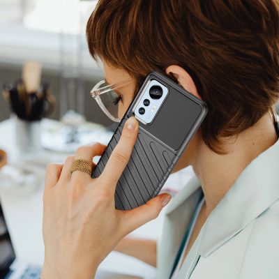 2. Thunder Case case for Xiaomi 12 Lite silicone armor case black