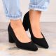 5. Suede pumps on the post Sergio Leone W SK403A black