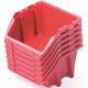34. BINEER SHORT WORKSHOP BIN CONTAINER SET 10 PCS RED KISTENBERG