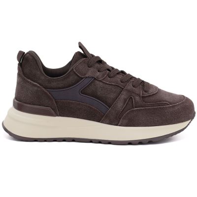 2. Women's chocolate leather shoes Vinceza FIO27-67006