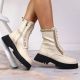 3. Leather ankle boots with a chain insulated Artiker W HBH40