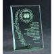 7. Engraved glass trophy