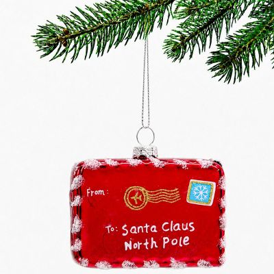 2. GLASS BALL FORM LETTER TO SANTA CLAUS - SNOWFLAKE