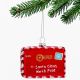 2. GLASS BALL FORM LETTER TO SANTA CLAUS - SNOWFLAKE