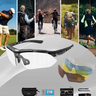 3. Rockbros 10003 Polarized Cycling Glasses - Black