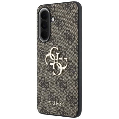 2. Guess Leather 4G Metal Logo Case for Samsung Galaxy A57 5G - Brown