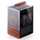25. Jonsbo T6 Mini-Tower PC Case, Mini-ITX, Tempered Glass, Wood - Silver