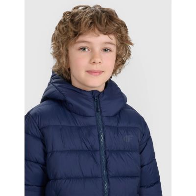 4. Children's down jacket with synthetic filling, unisex, 4F 4FJRAW25TDJAU0804-31S