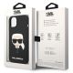 8. Karl Lagerfeld Silicone Karl`s Head Case for iPhone 13 / 14 / 15 - Black