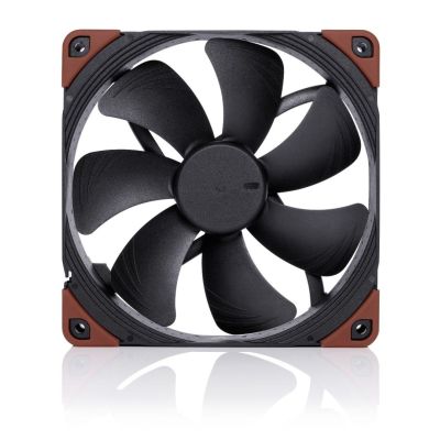 3. Noctua NF-A14 Computer Case Fan 14 cm Black, Brown 1 pc.