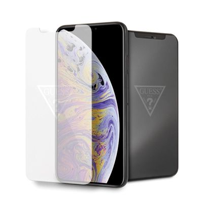 Guess Invisible Logo Tempered Glass for iPhone Xs Max