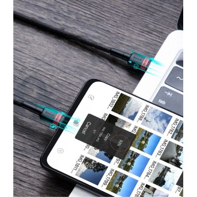 14. Baseus CATKLF-AL91 USB-C - USB-C PD QC cable 100W 5A 480Mb/s 2m - black and red