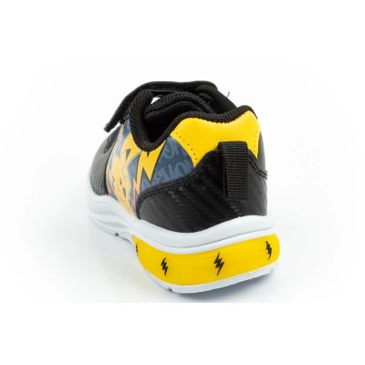 5. Leomil children's sports shoes Pokemon sneakers lightweight with velcro LED black yellow