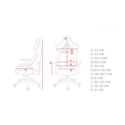 16. GENESIS GAMING CHAIR NITRO 650 ONYX BLACK NFG-1848