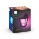 4. HUE Econic Black LED Wall Sconce 15W 2000-6500K 1150LM RGB WCA IP44 Aluminum/Glass