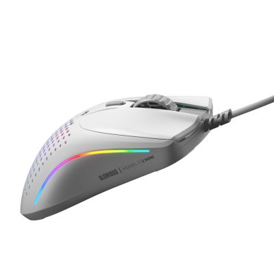 7. Glorious Model O 2 Mini Gaming Mouse, RGB - White
