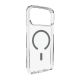 Puro Lite Mag TPU+PC Case Compatible with MagSafe for iPhone 17 Pro Max - Transparent with Gray Ring
