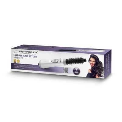 7. Esperanza Nefertiti EBL001W hair dryer-curler (400W; white)