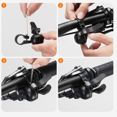 3. Rockbros aluminum bell right assembly black