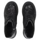 5. Women's leather ankle boots with a floral pattern, black Filippo DBT8072/26