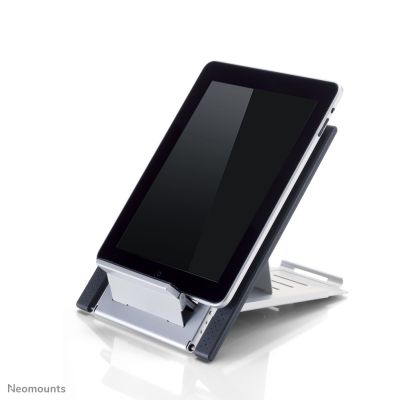 6. Neomounts NSLS100 Laptop Stand Swing Shelf for Notebook Silver 55.9 cm (22")