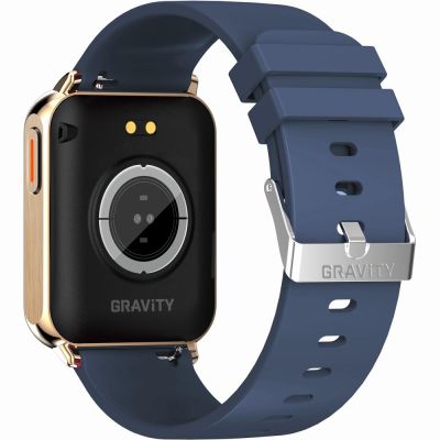 11. Smartwatch Gravity Rose Gold Navy Blue 2 Straps GT17-2