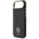 6. Guess 4G Strass Logo & Big Strap Metal Buttons MagSafe Case for iPhone Air - Black